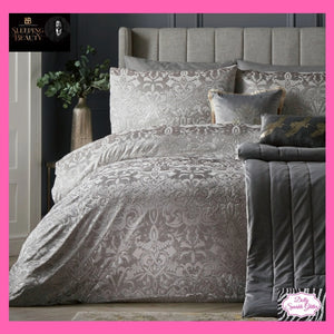 Laurence Llewelyn-Bowen Firenza Duvet Set in silver